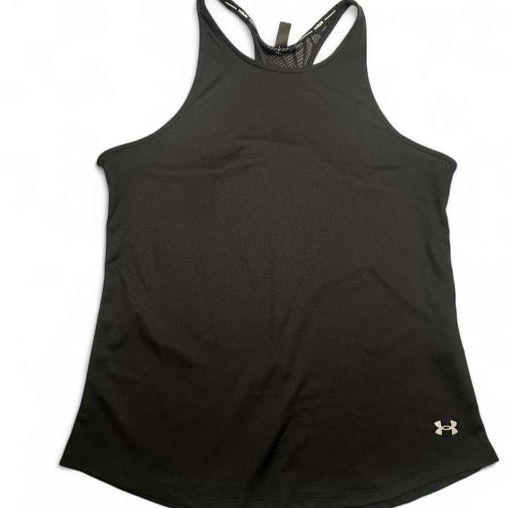 Under Armour black tank top.
